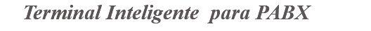 &nbsp;Terminal Inteligente para PABX