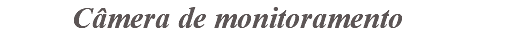 &nbsp;Câmera de monitoramento