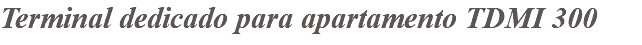 Terminal dedicado para apartamento TDMI 300